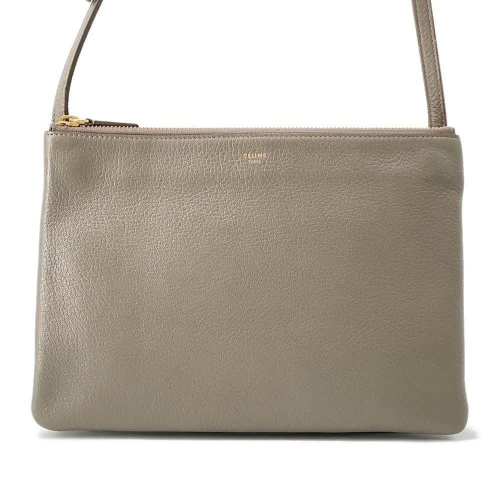 Celine Trio Leather Shoulder Bag